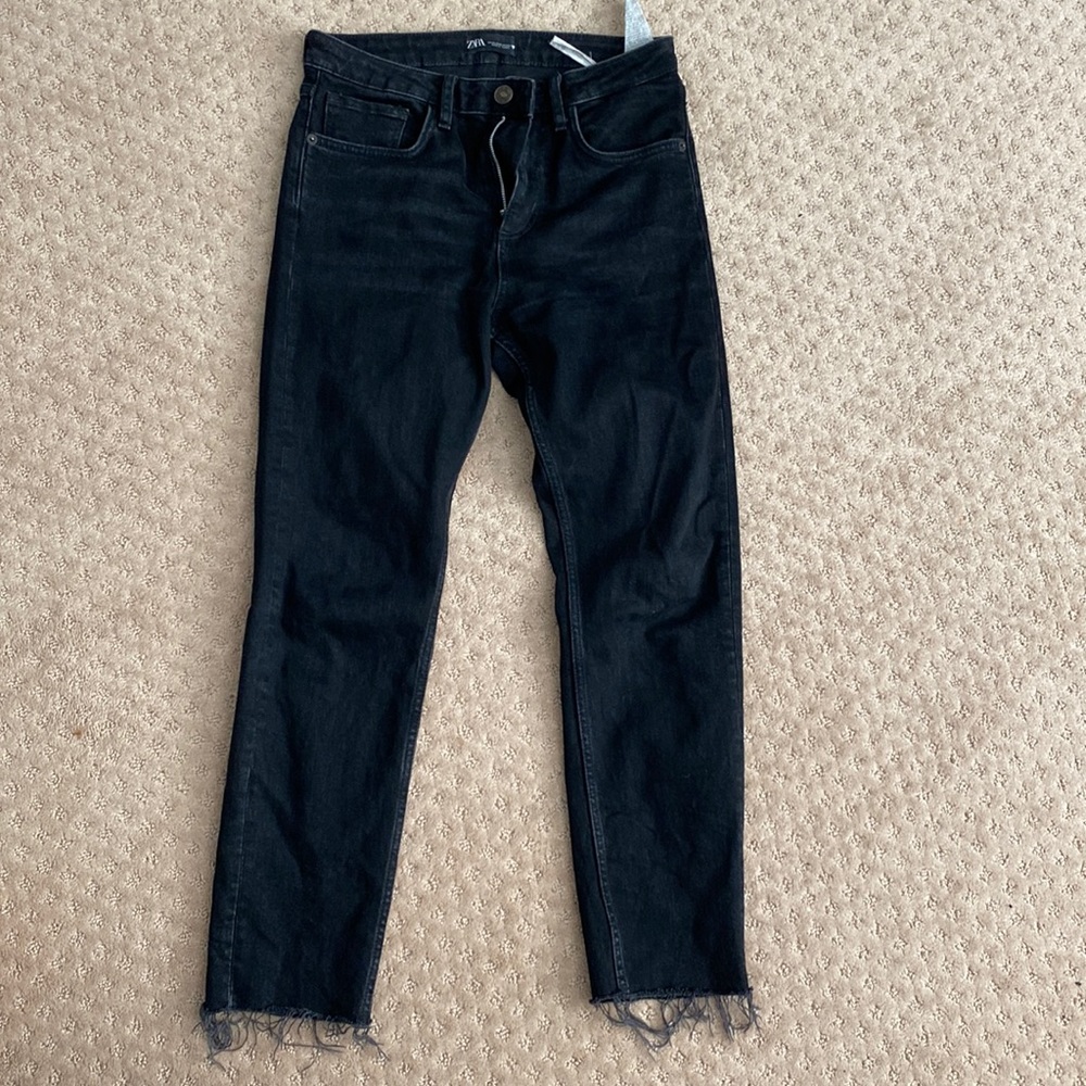 Zara grey ankle jeans